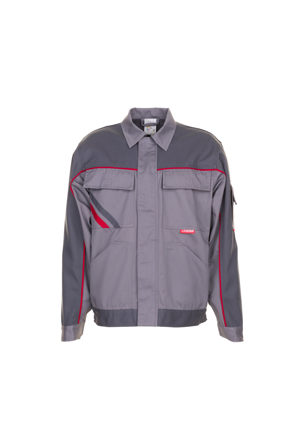 PLANAM Highline Bundjacke zink/schiefer/rot