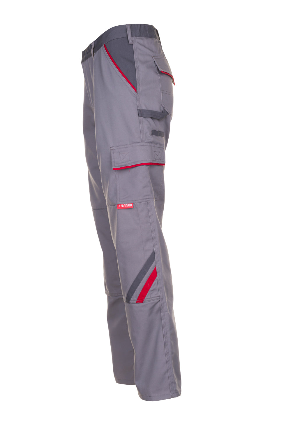 PLANAM Highline Bundhose zink/schiefer/rot