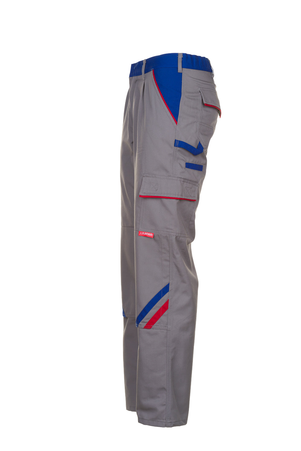 PLANAM Highline Bundhose zink/kornblumenblau/rot