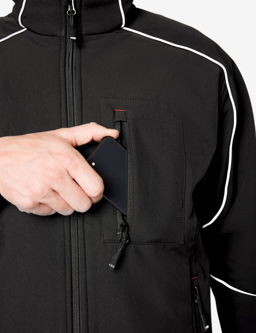 Softshelljacke "DIRK" - FHB® schwarz