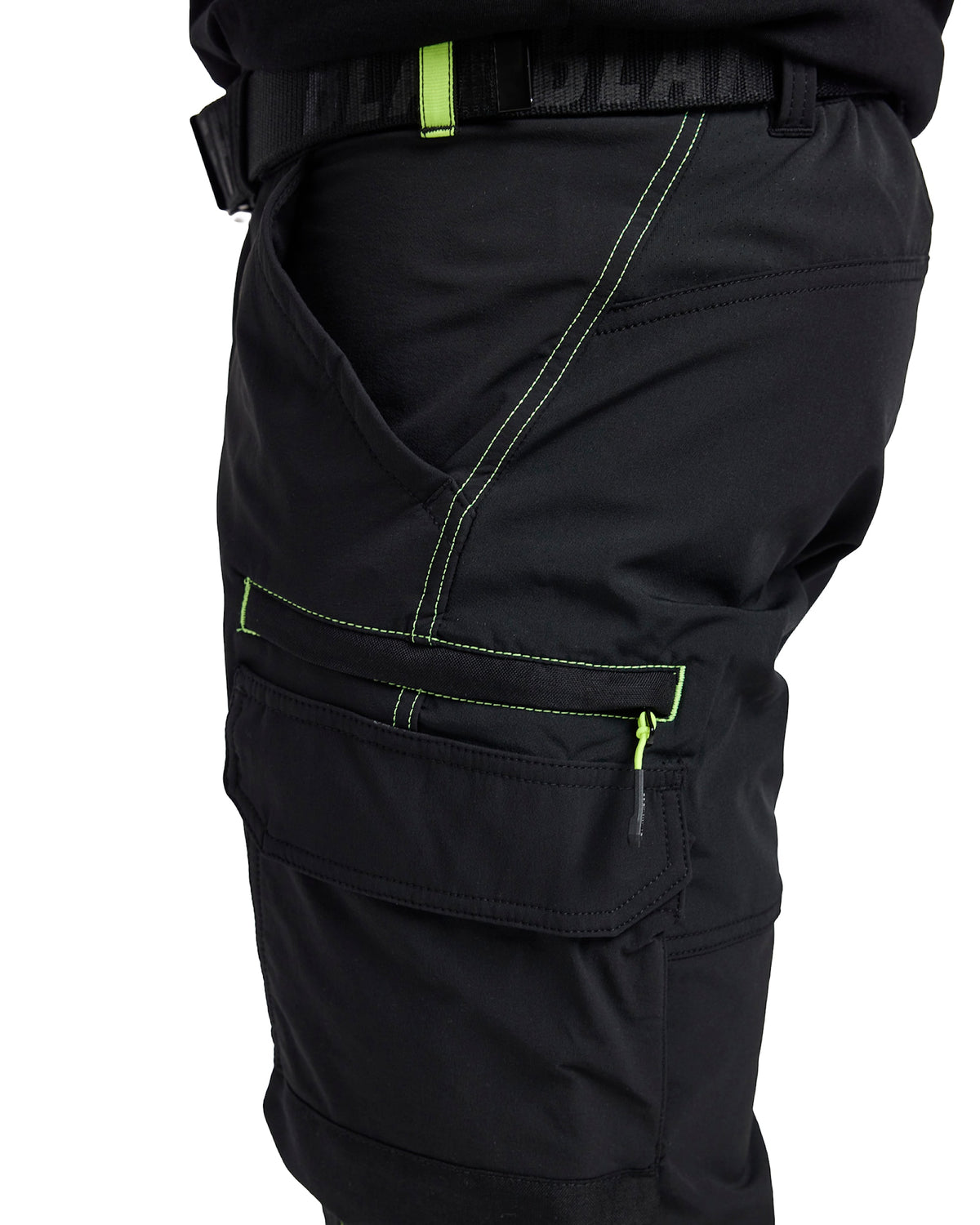 Blåkläder 1422 Stretch Servicehose – schwarz/gelb