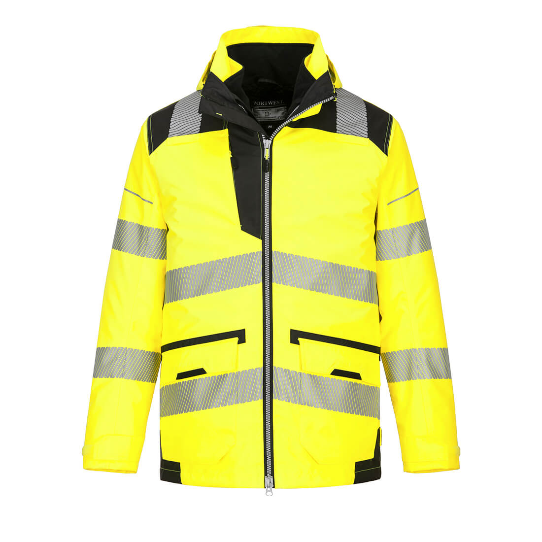 Portwest PW367 PW3 Warnschutz Winterjacke 5in1 – gelb/schwarz