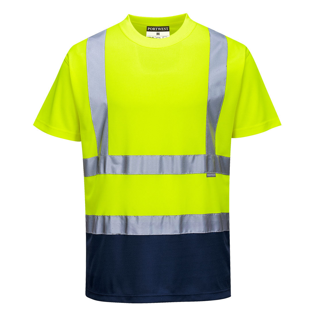 Portwest S378 Warnschutz T-Shirt – gelb/marine