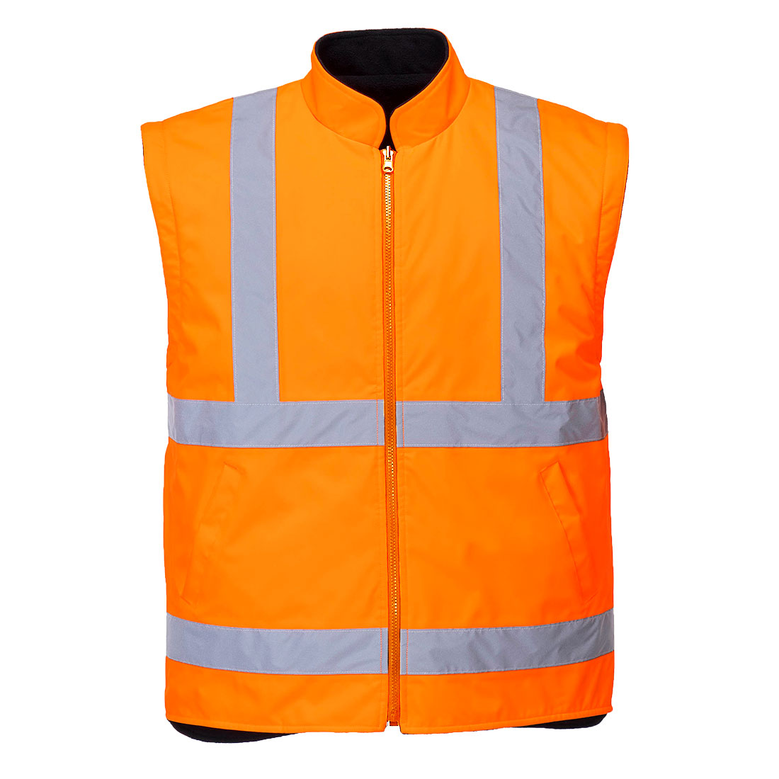 Portwest S766 Warnschutz Winterjacke 5in1 – orange/marine