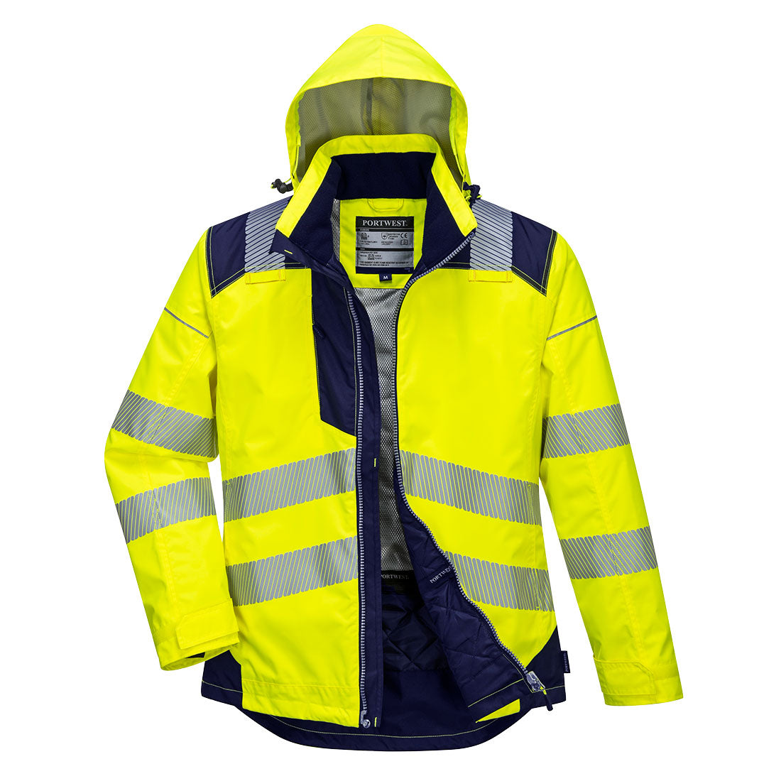 Portwest T400 PW3 Warnschutz Winterjacke – gelb/marine