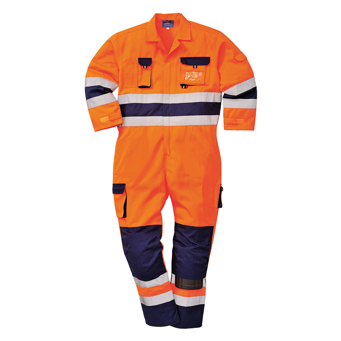 Portwest Nantes Warnschutz Overall – orange/marine