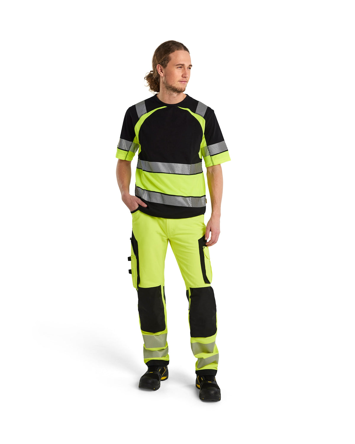 Blåkläder 1197 Warnschutz Stretch-Bundhose Kl. 2 – gelb/schwarz
