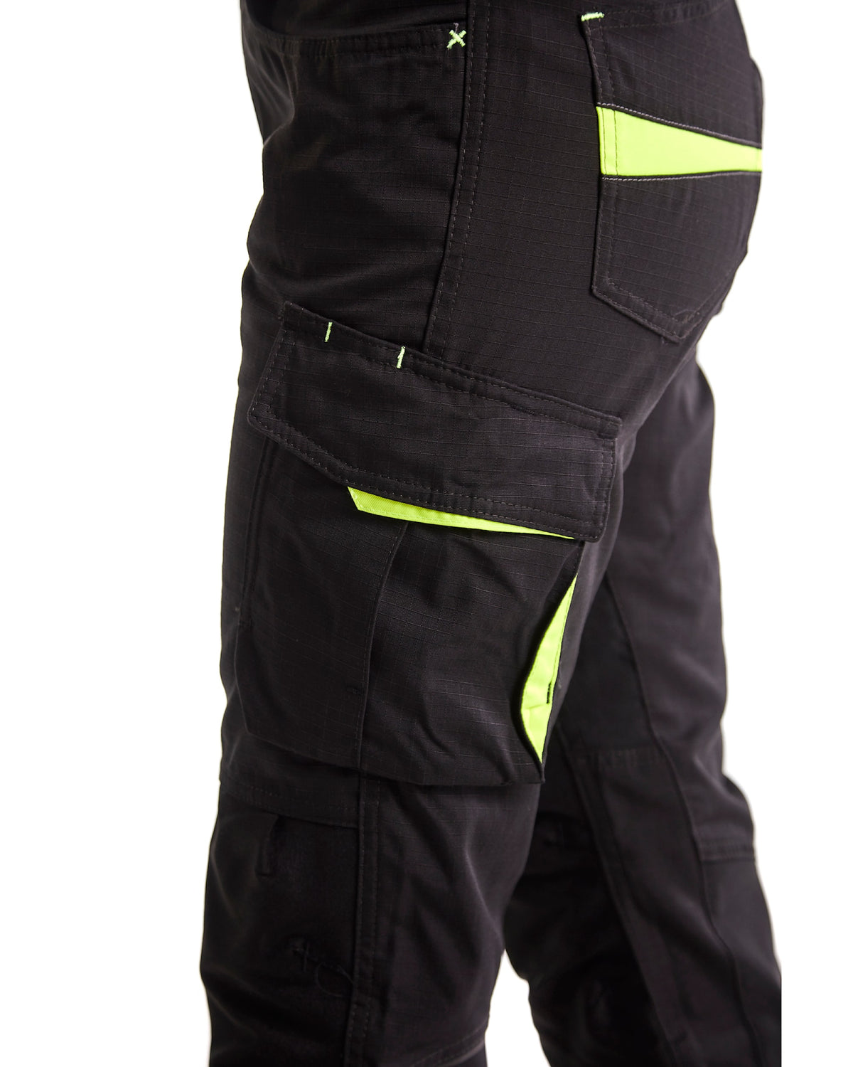 Blåkläder Damen 7195 Stretch Servicehose – schwarz/gelb