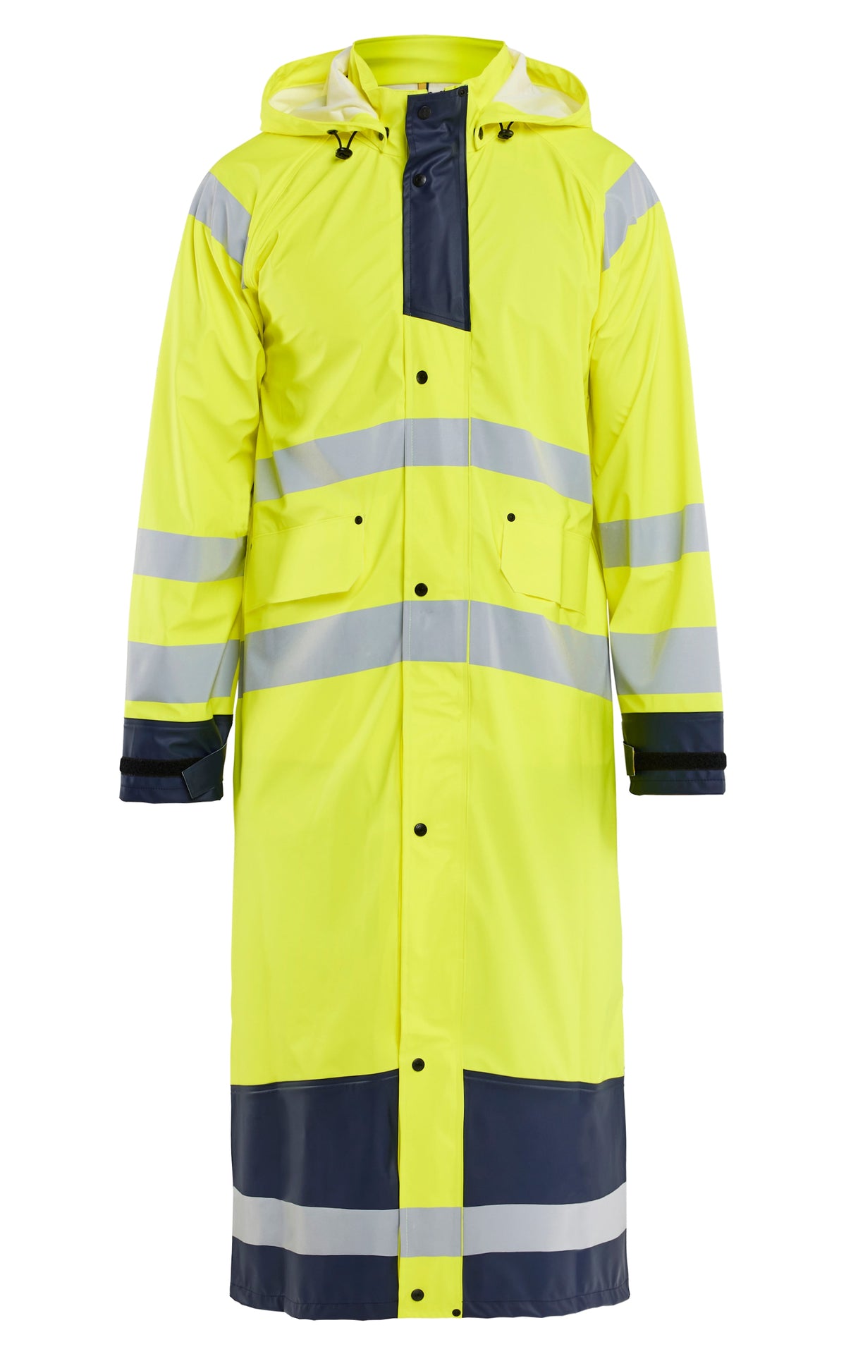 Blåkläder 4325 Warnschutz Regenmantel Level 1 – gelb/marine