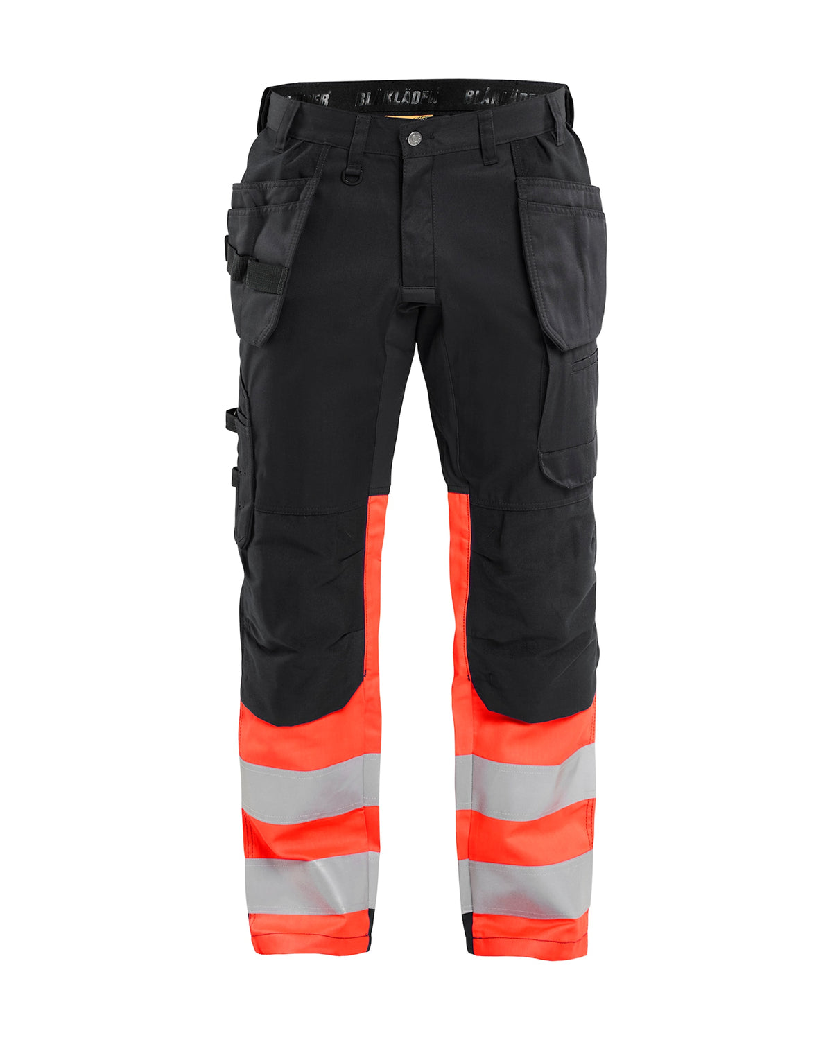 Blåkläder 1558 Warnschutz Stretch Handwerkerhose – schwarz/rot