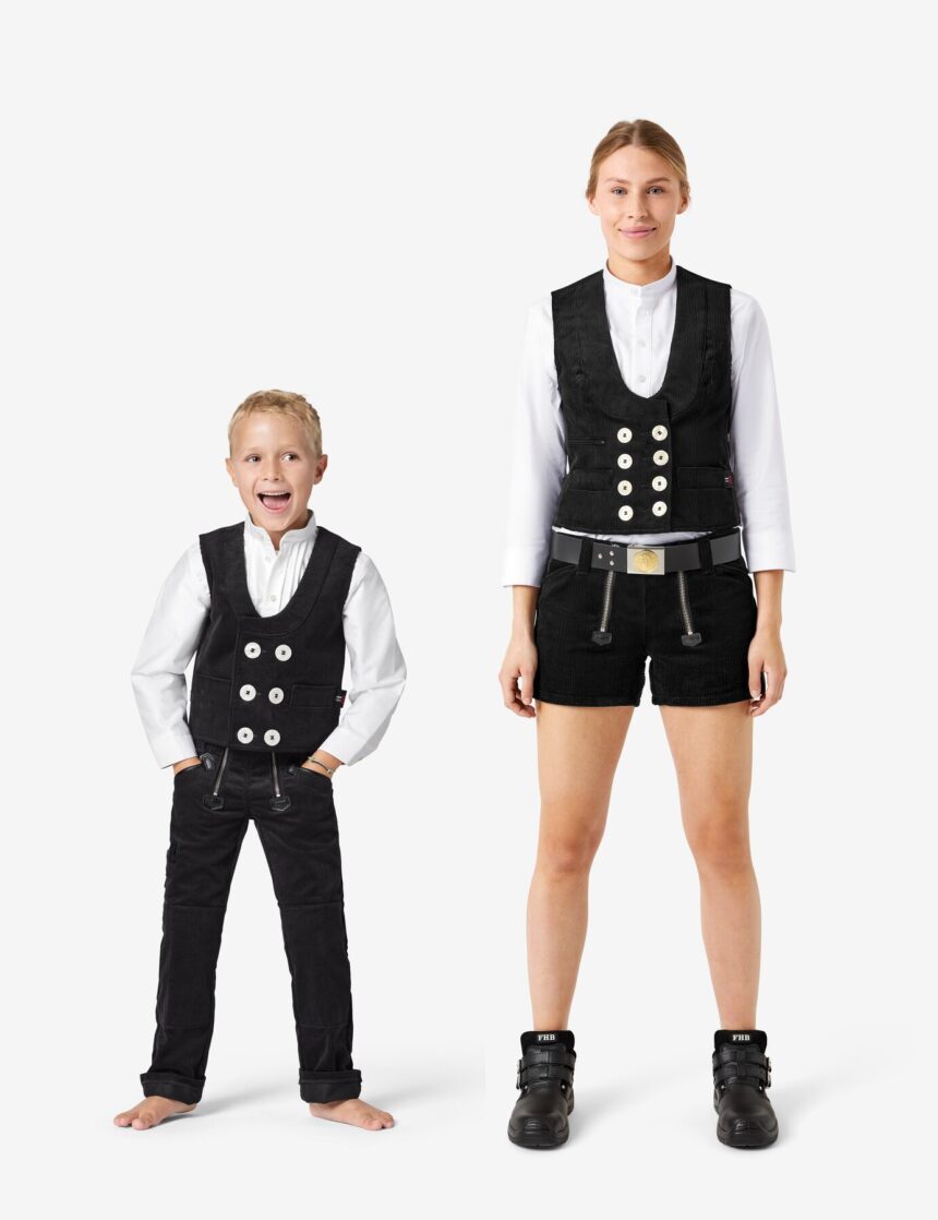 Kinder-Zunftweste Zwirn-Feincord "DAVID" - FHB®