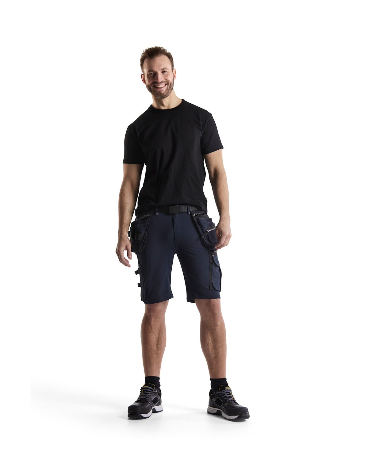 Blåkläder 1988 X1900 Stretch Handwerker-Shorts – dunkelmarine/schwarz