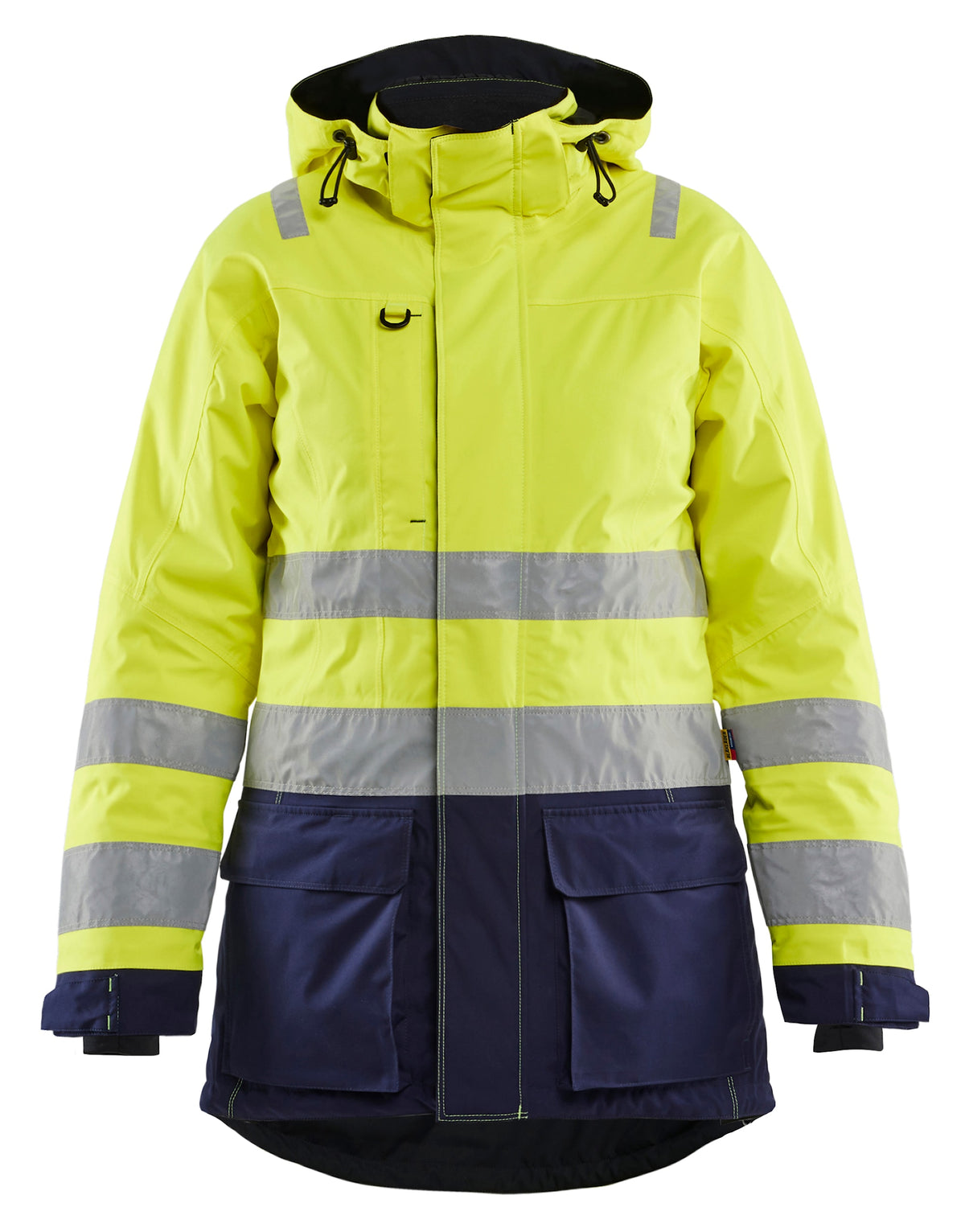Blåkläder Damen 4472 Warnschutz Winterparka – gelb/marine