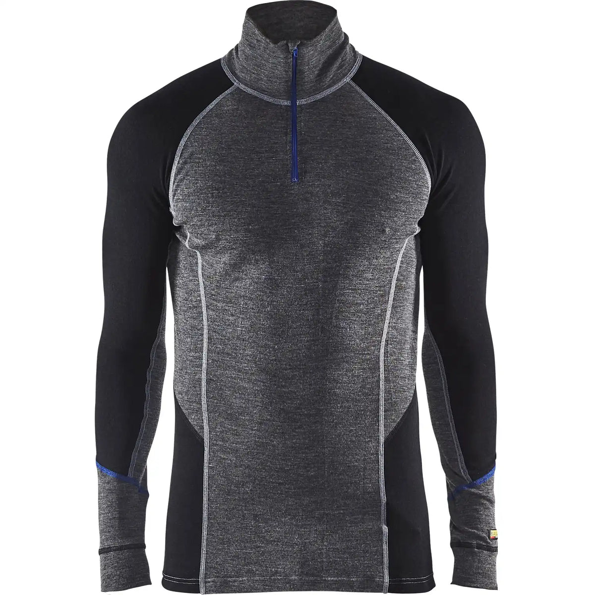 Blåkläder 4899 Warm Merino Zip-Unterhemd lang grau – grau