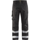 Blåkläder 1451 Reflexstreifen Bundhose Service schwarz – schwarz