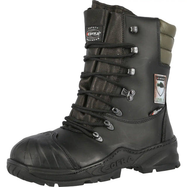 Cofra Power S3 Schnittschutz-Stiefel schwarz – schwarz