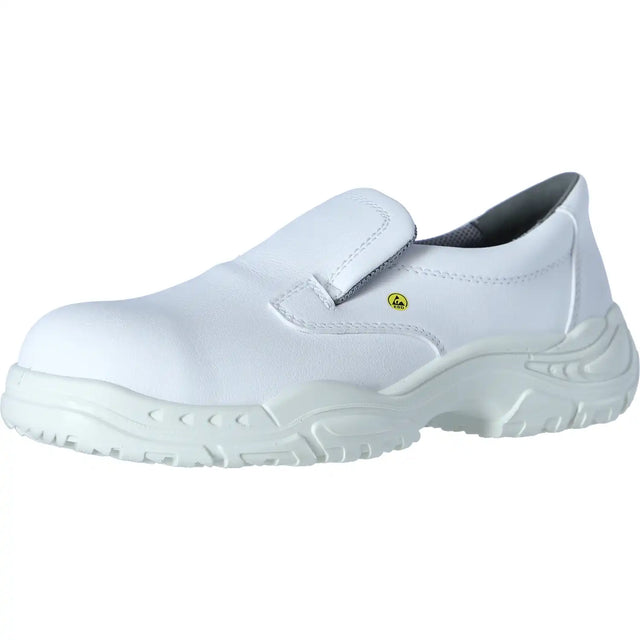 Elten Slipper Low S2 Sicherheitshalbschuh weiß – weiß