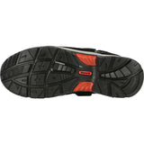 Baak Hardy Industrial S1P Sicherheitssandalen schwarz – schwarz