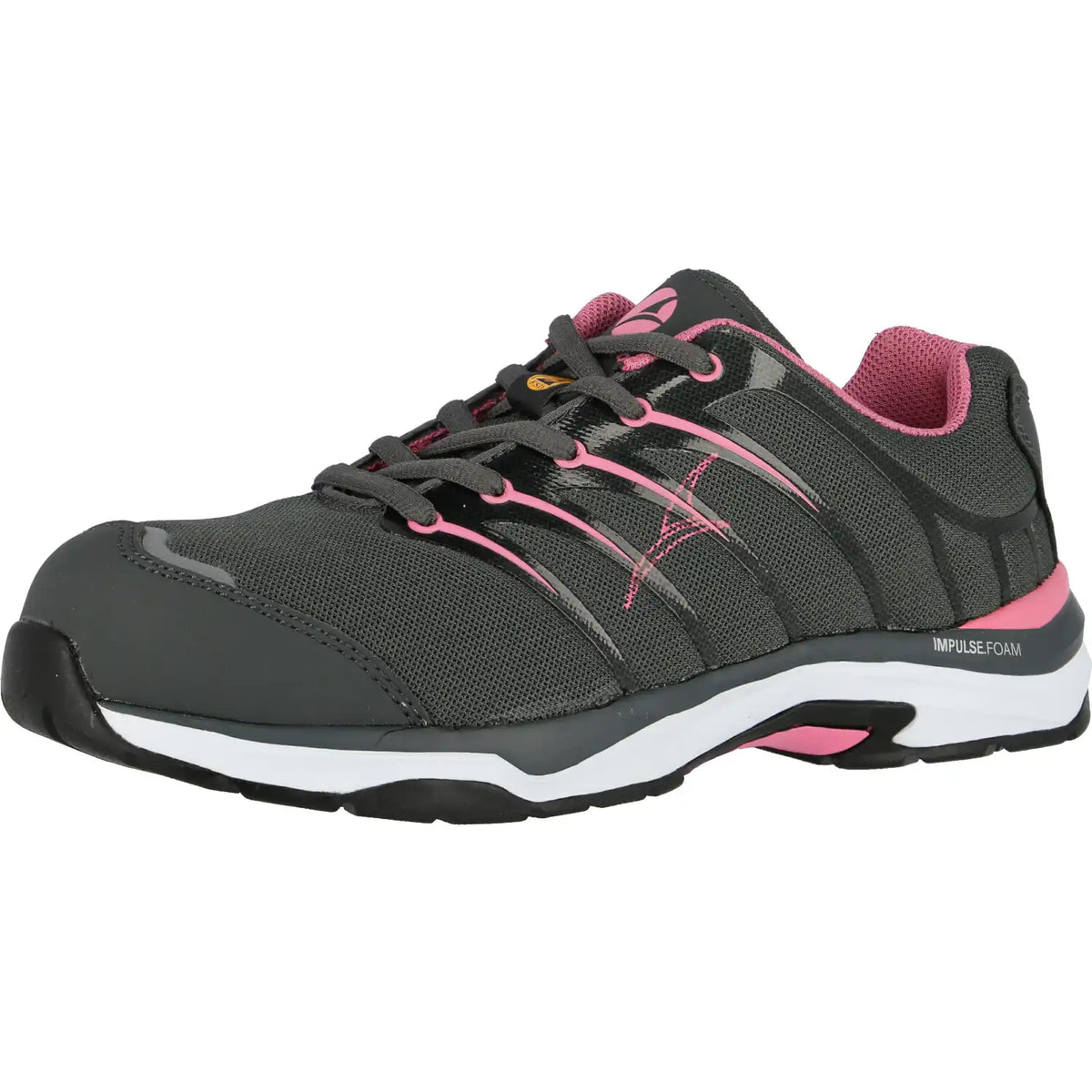 Albatros Damen Twist LOW S1P Halbschuhe pink – grau