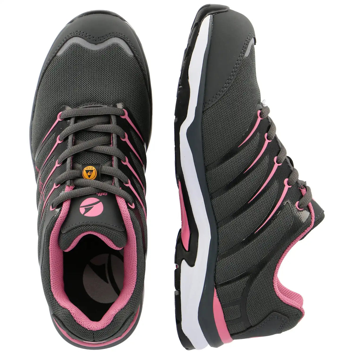 Albatros Damen Twist LOW S1P Halbschuhe pink – grau