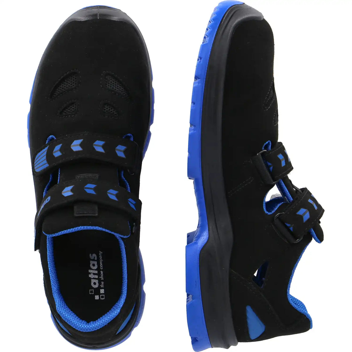 Atlas SL 46 Weite 14 S1 Sicherheitssandalen blau – schwarz