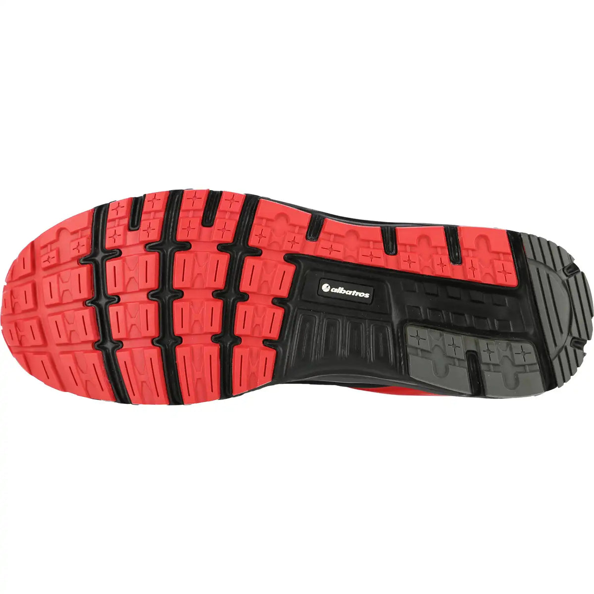 Albatros Lift LOW S1P Sicherheitshalbschuhe rot – schwarz/rot