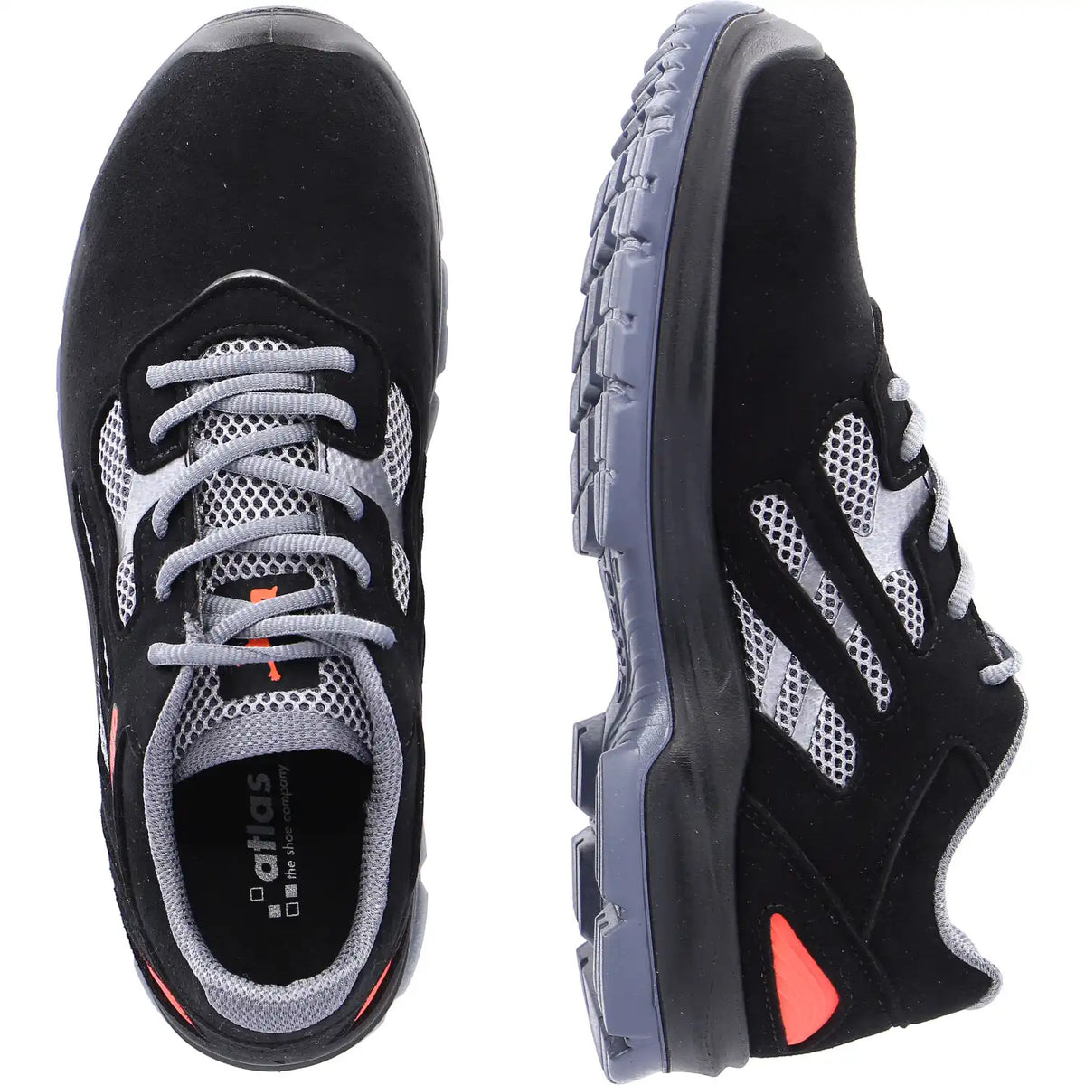 Atlas Flash 2005 XP S1P Sicherheitshalbschuhe schwarz – schwarz