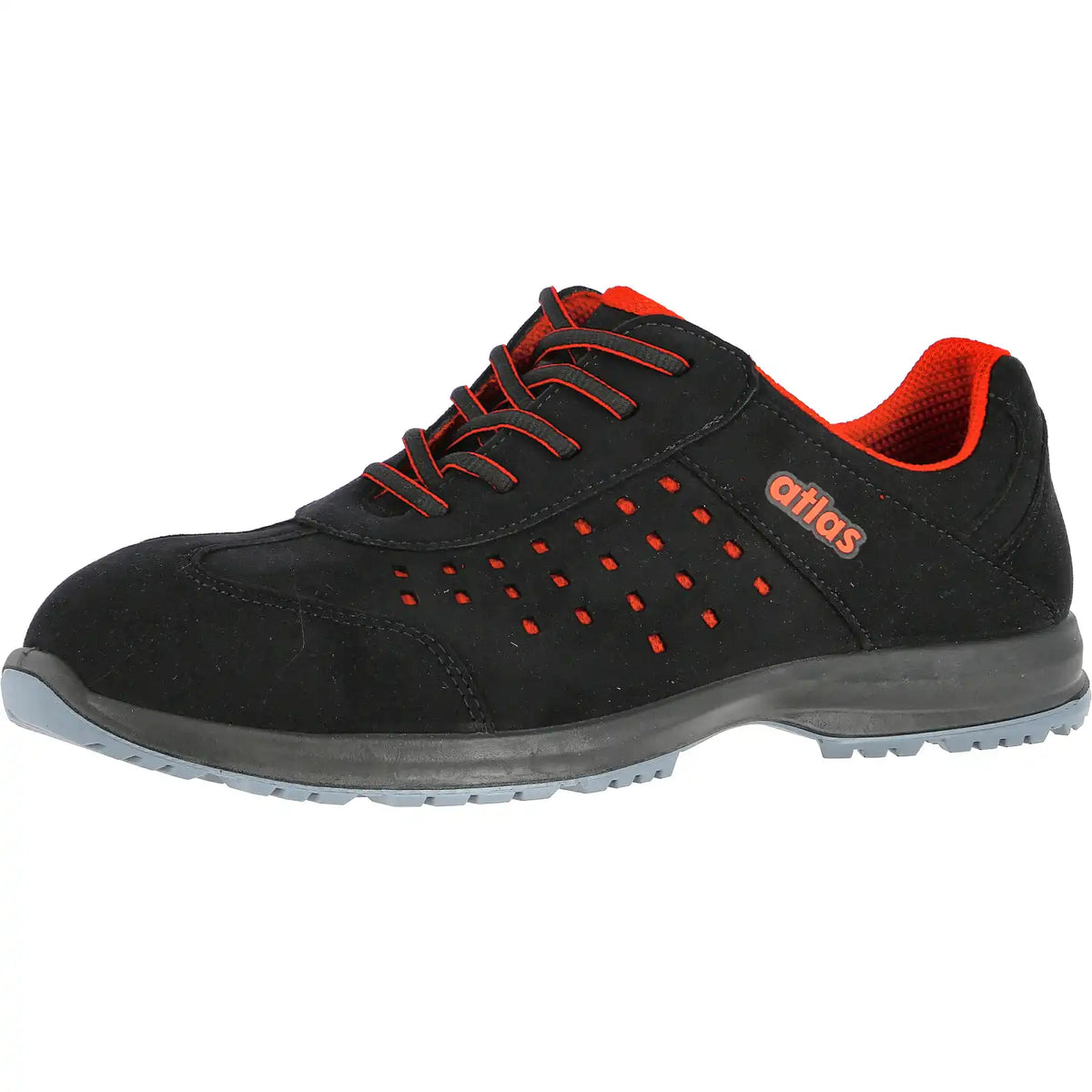 Atlas Damen GX 133 S1 Sicherheitshalbschuhe rot – schwarz