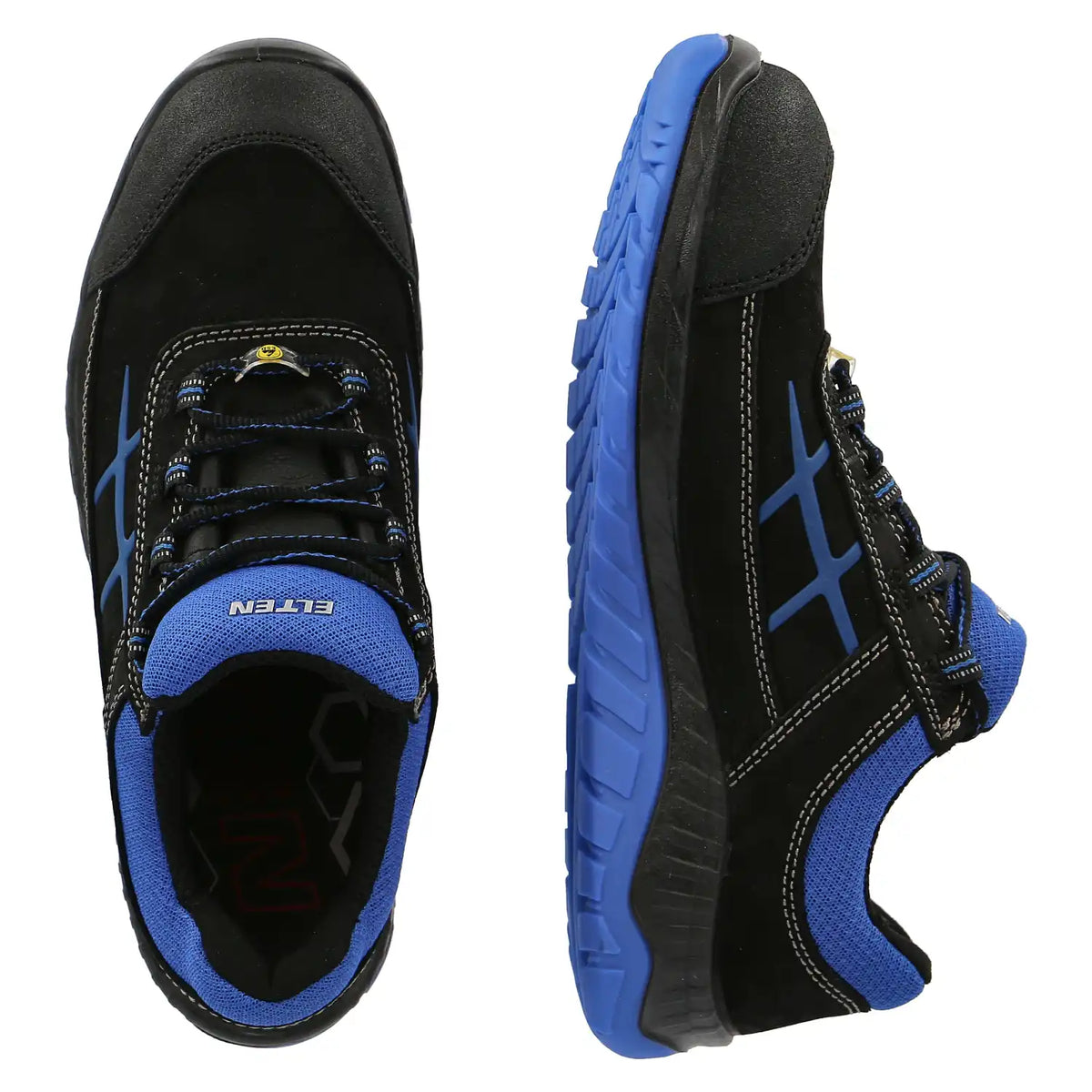 Elten Malvin LOW S3 Sicherheitshalbschuhe blau – schwarz