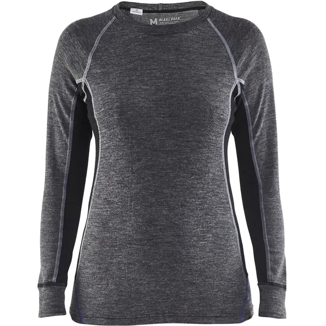 Blåkläder Damen lang 7200 Warm Merino-Unterhemd grau – grau