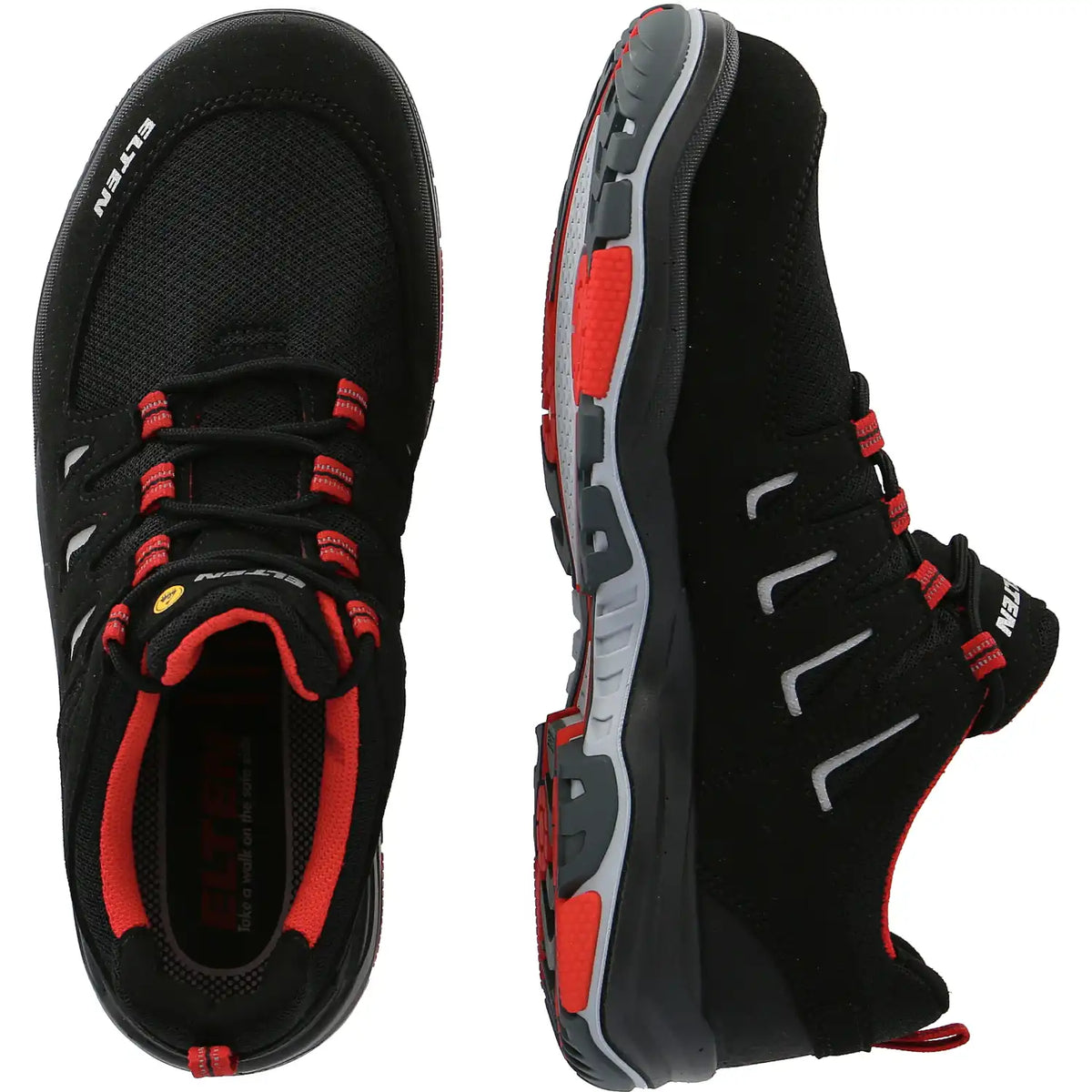 Elten William LOW Typ 2 S1P Halbschuhe rot – schwarz