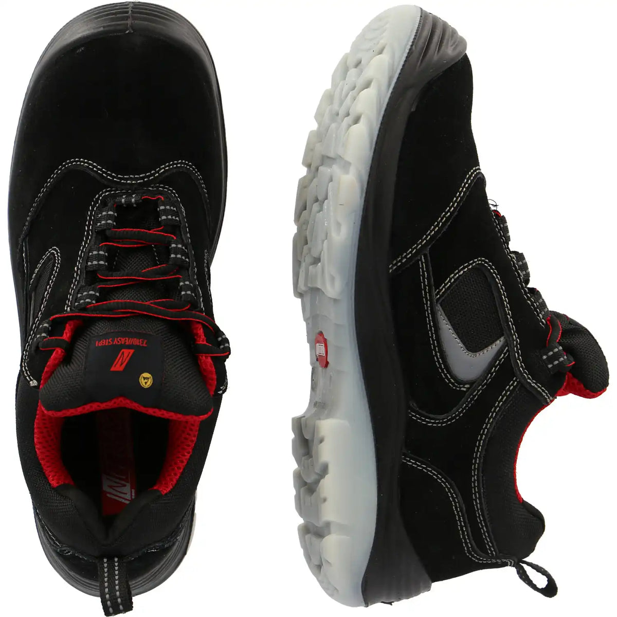 Nitras Easy Step I S1P Sicherheitshalbschuhe schwarz – schwarz
