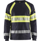 Blåkläder 3484 Multinorm Langarmshirt marine – gelb