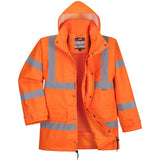 Portwest RT63 Bahn Warnschutz Regenjacke orange – orange