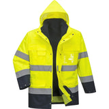 Portwest S162 Lite Warnschutz Regenjacke 3in1 – gelb/marine