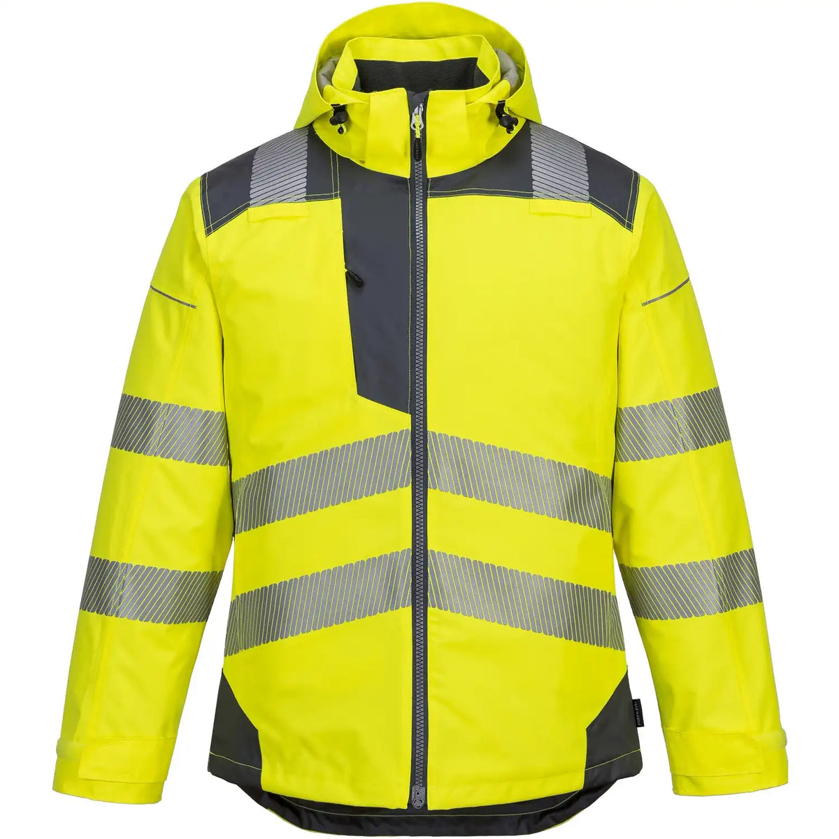 Portwest T400 PW3 Warnschutz Winterjacke – gelb/grau
