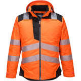 Portwest T400 PW3 Warnschutz Winterjacke – orange/schwarz