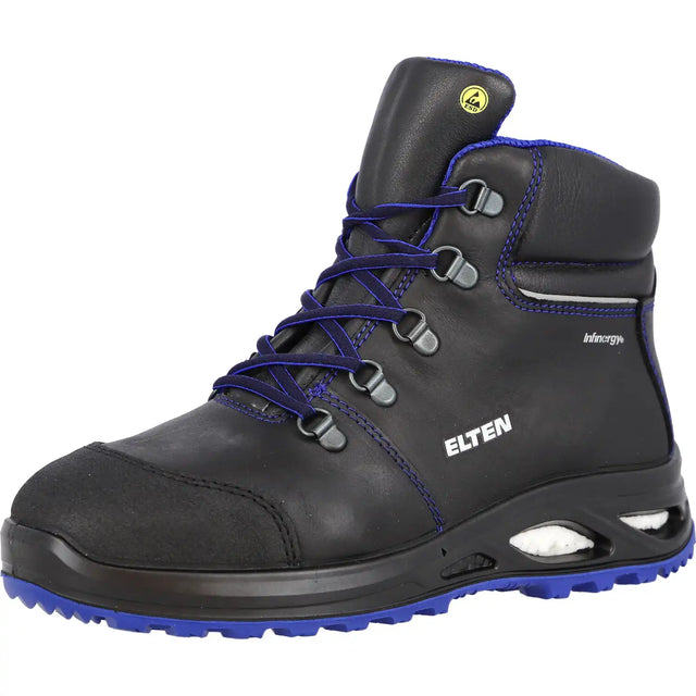 Elten Damen Finja MID ESD S3 Sicherheitsstiefel schwarz – schwarz