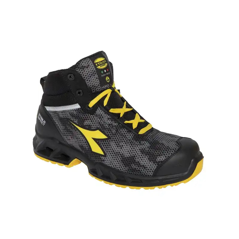 Diadora Shark Stable Impact MID S3S Hochschuhe schwarz – schwarz