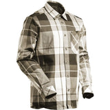 Mascot 22904-446 Customized Flanellhemd – dunkel-sandbeige-kariert