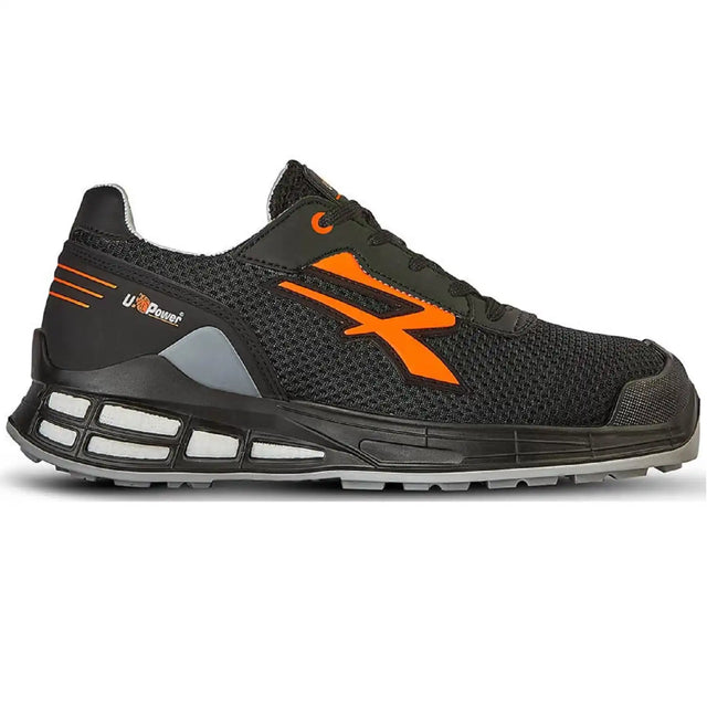 U-Power Irvin Premium S1P Halbschuhe rot – schwarz