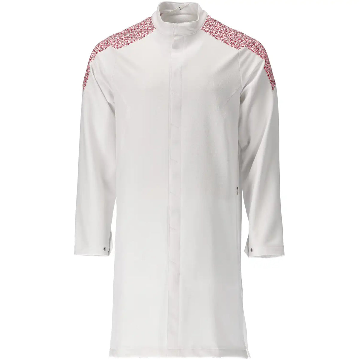 Mascot 20154-511 Food&Care Stretch Arbeitsmantel – weiß/verkehrsrot