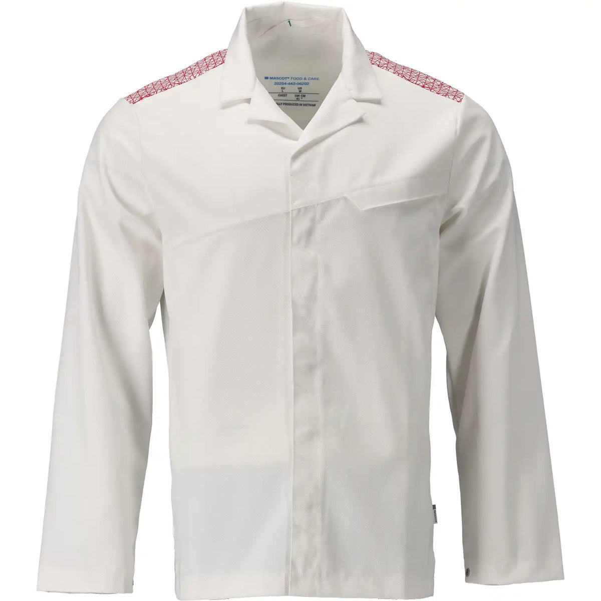 Mascot 20254-442 Food & Care Bundjacke – weiß/verkehrsrot