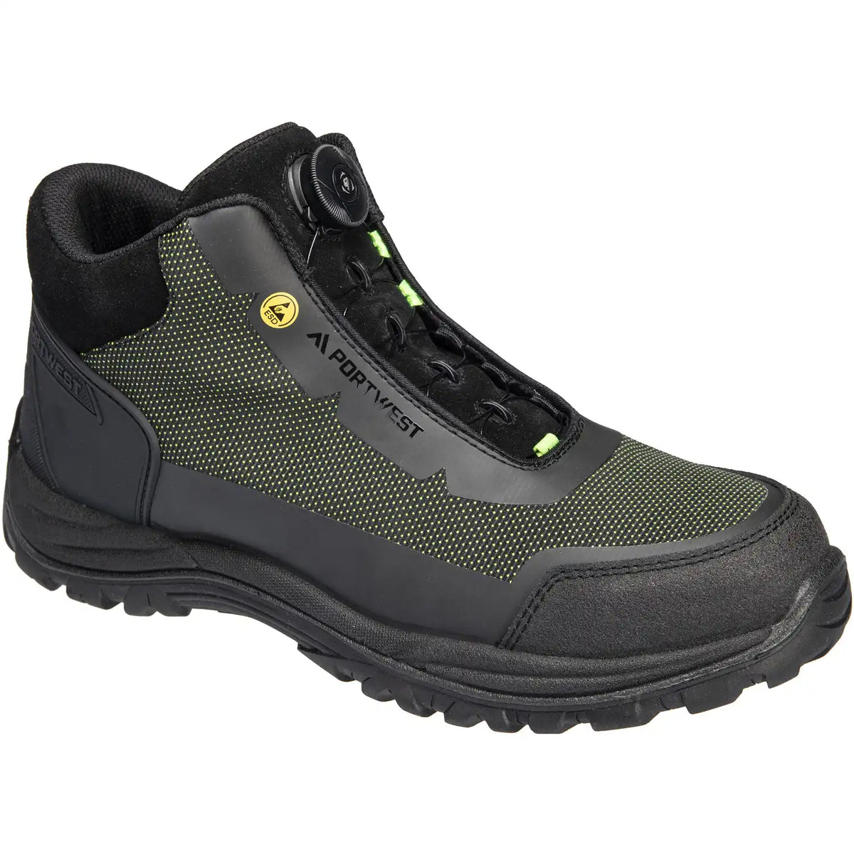 Portwest FE04 S3S Sicherheitshochschuhe schwarz – schwarz