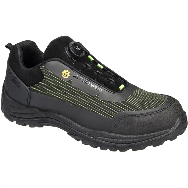 Portwest FE05 S3S Sicherheitshalbschuhe schwarz – schwarz