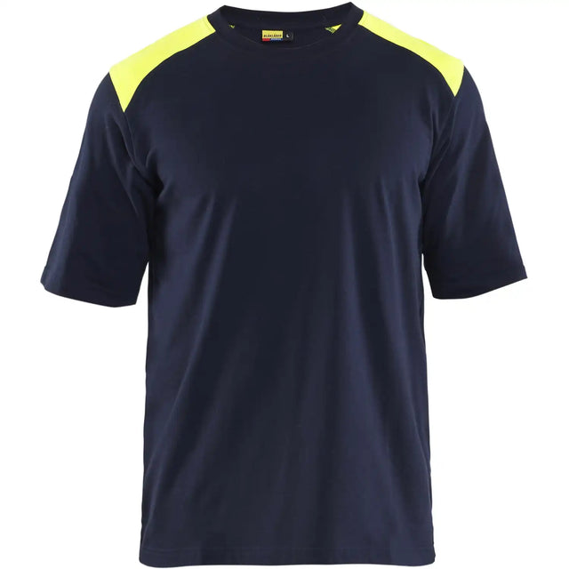Blåkläder 3476 Multinorm T-Shirt marine/gelb – blau