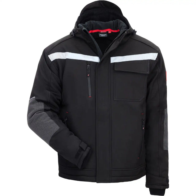 Nitras Motion TEX Kids Kinder Wintersoftshelljacke schwarz – schwarz