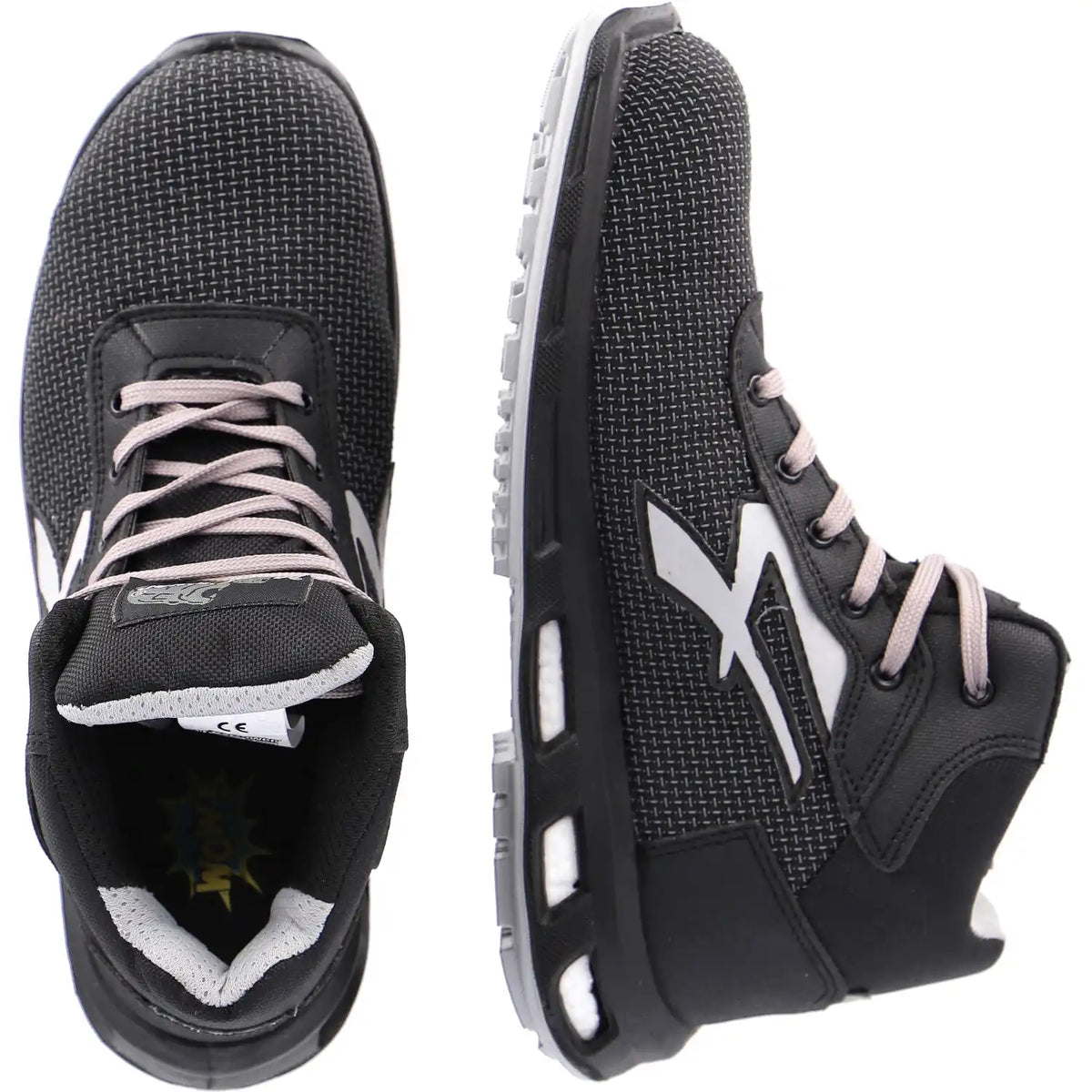 U-Power Stego S3 Sicherheitshochschuhe schwarz – schwarz