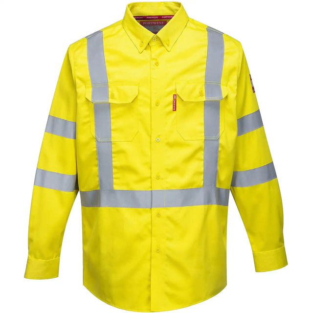 Portwest FR95 Bizflame Multinorm Hemd gelb – gelb