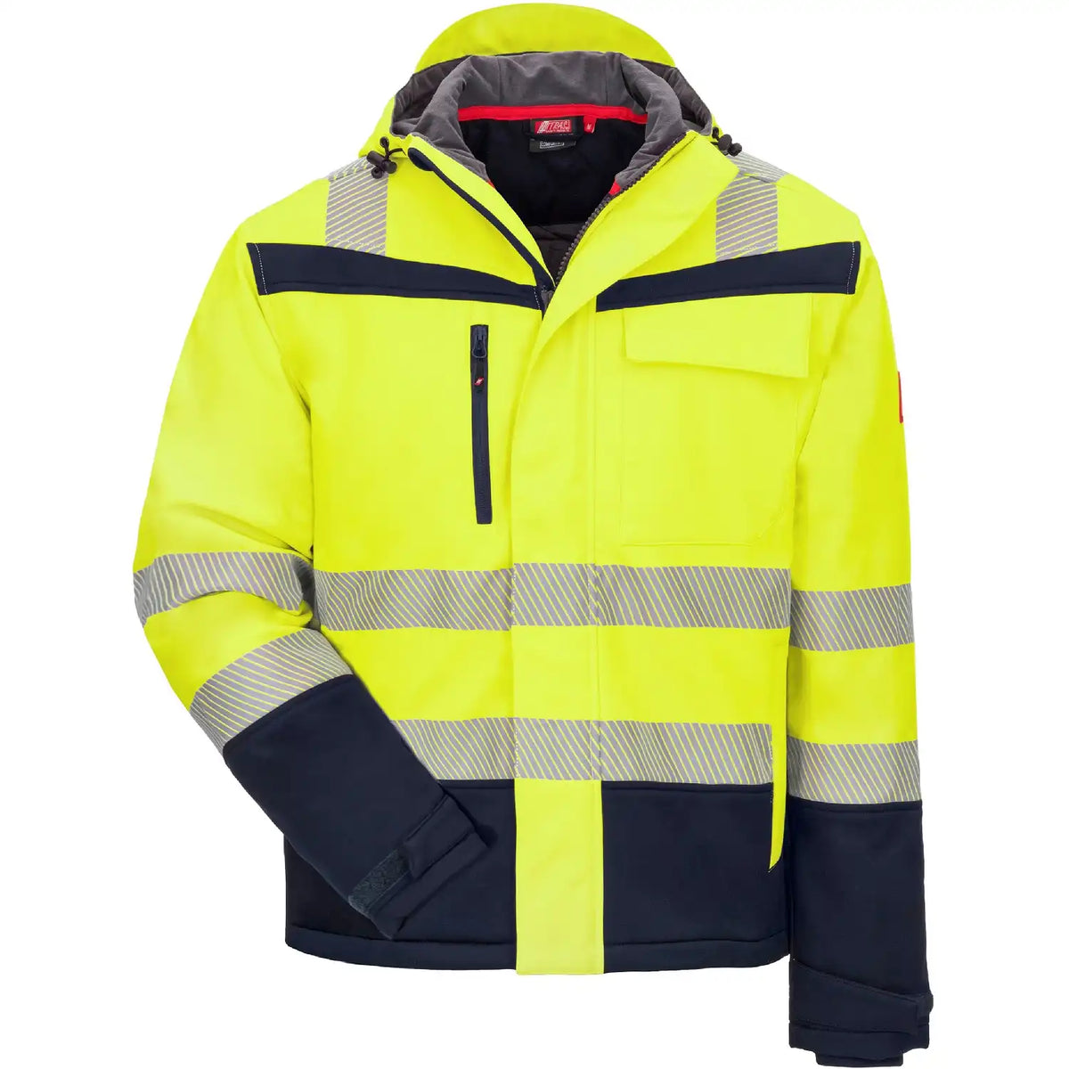 Nitras Warnschutz Winter Softshellj Motion TEX VIZ – gelb/marine